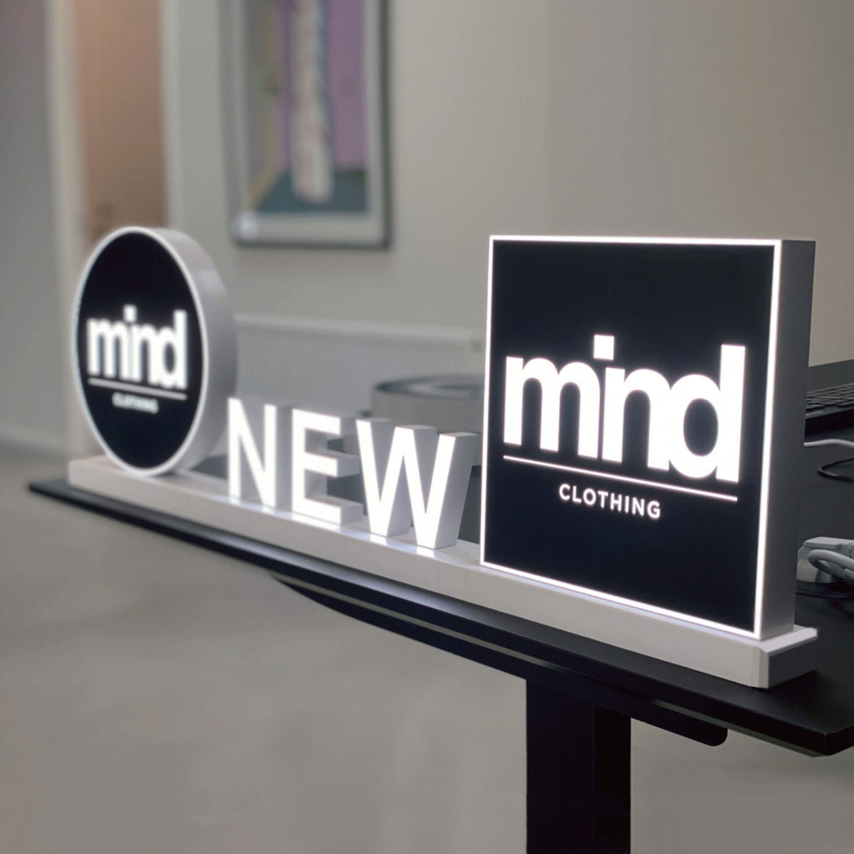 Rechargeable Square Display