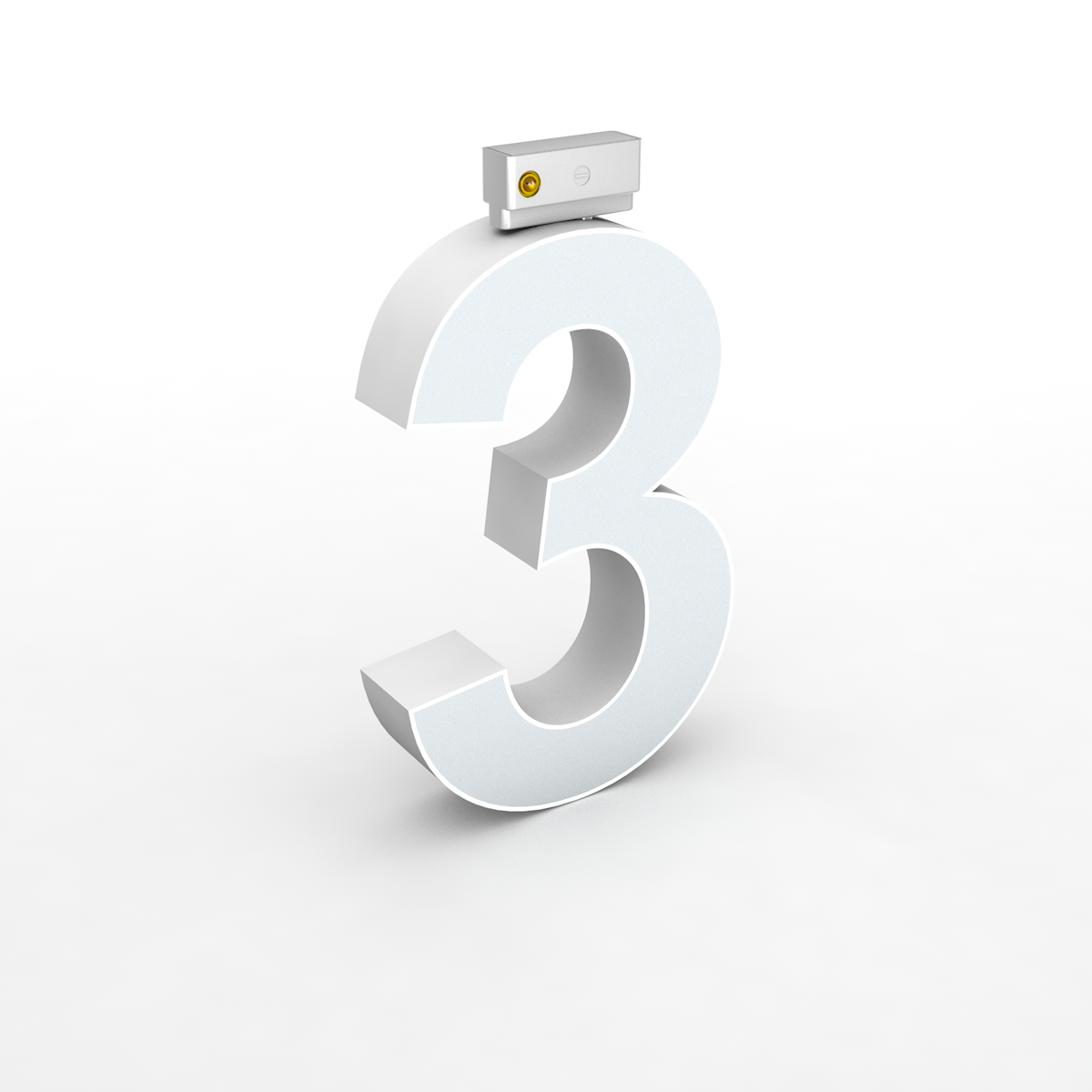 Top Track Hang Letter H150mm